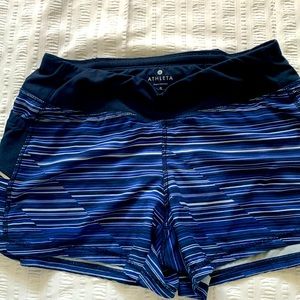 Athleta running shorts blue size small